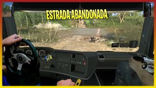 POV - DIREÇÃO REALISTA - SCANIA V8 STRALADOR - ESTRADA ABANDONADA NO ROTAS - Logitech G25