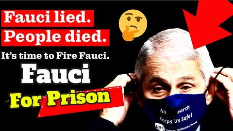 fauci For Prison If We The People Are To Survive The Tyranny We Must Get Rid Of Fauci And Big Pharma