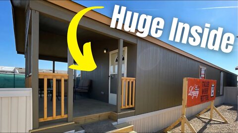 The Inside Of the Single Wide Mobile Home Feels Like A Double Wide!