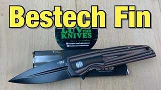 Bestech Fin / includes disassembly/ dagger look blade and it’s 14C28N not D2 !!