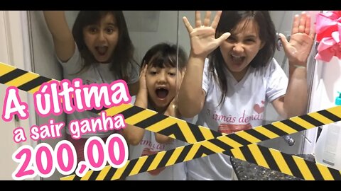 A ÚLTIMA A SAIR DO BOX GANHA 200,00 reais - challenge - 3 irmãs demais