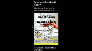 Saturated Fat Health Risks?