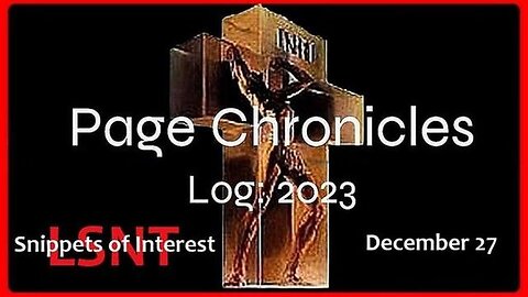 LOGOS RISING | PAGE CHRONICLES | LSNT(LEARN SOMETHING NEW TODAY) | LOG: 27 DECEMBER 2023