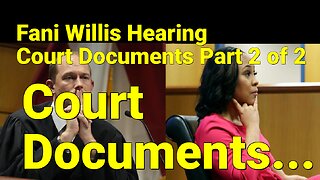 Court Documents of Willis & Wade Disqualification Hearing Part 2.