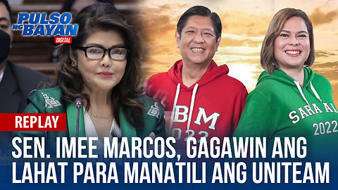 LIVE | Sen. Imee Marcos, gagawin ang lahat para manatili ang UniTeam | January 2, 2024