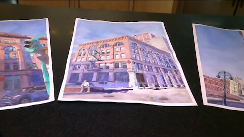 Hidden Gems: Local artist paints watercolor cityscapes