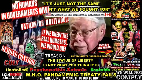 FAILURE OF THE PANDEMIC TREATY - THE STATUE OF LIBERTY IS NOT WHAT YOU THINK IT IS