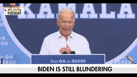 Blundering Biden.