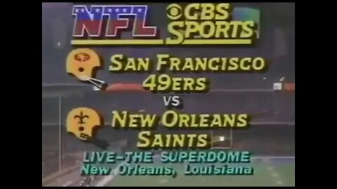 1981-12-20 San Francisco 49ers vs New Orleans Saints