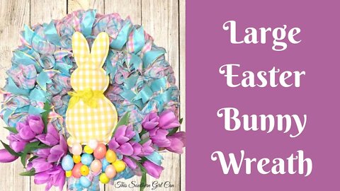 Easter Crafts: Large Easter Bunny Wreath