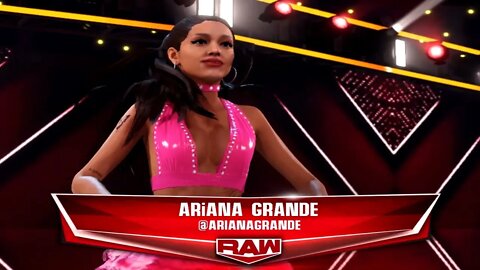 WWE 2k22 Ariana Grande Entrance