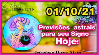 [Horóscopo do Dia] 01/10/2021previsões astrais para todos os signos Dirce Alves [Sexta-Feira]#Novo