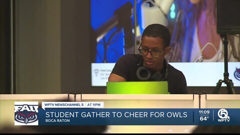 FAU students gather to cheer on Sweet 16-bound Owls