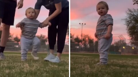 Toddler's Adorable Reaction When Left Alone With A Phone