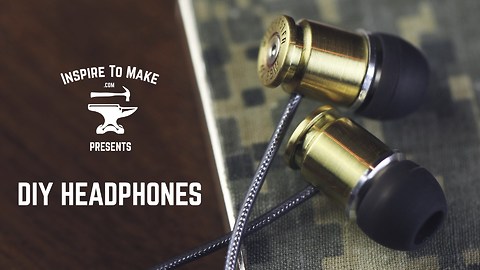 DIY headphones made with real bullets