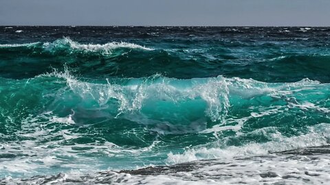 {ASMR} Slow Rolling Ocean Waves Sea - 1 Hour Ambience Tingle Sounds Sleep Relax Study (NO TALKING)