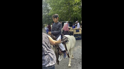 First time boy Ride on pony