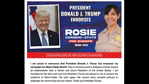 (Episode XV) Rosie Cordero-Stutz: Miami-Dade County Sheriff Candidate