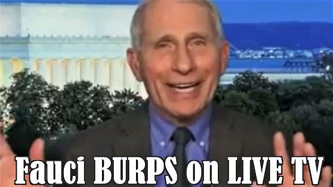 Fauci BURPS on LIVE TV - Why does it sound like that?