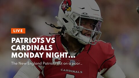 Patriots vs Cardinals Monday Night Football Picks and Predictions: Henry Answers the Call