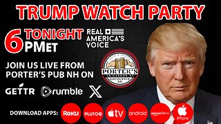 JOIN RAV'S TRUMP WATCH PARTY TONIGHT AT 6PM ET.
