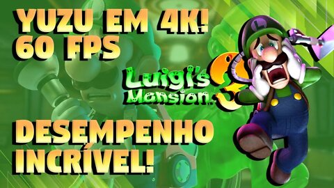 INCRÍVEL DESEMPENHO EM 4K 60 FPS EM LUIGI'S MANSION 3 NO YUZU!