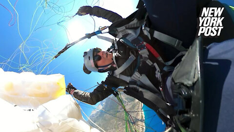 Parachute fail! Woman survives fall in a 'twist' of fate