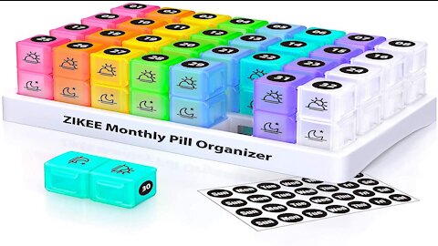 Zikee Monthly Medication Organizer Review