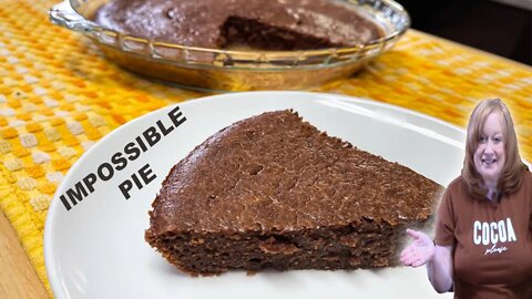CHOCOLATE Peanut Butter IMPOSSIBLE PIE, Only 7 Ingredient Pie Recipe