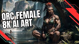 AI Art Muscular Female Orcs: 8k