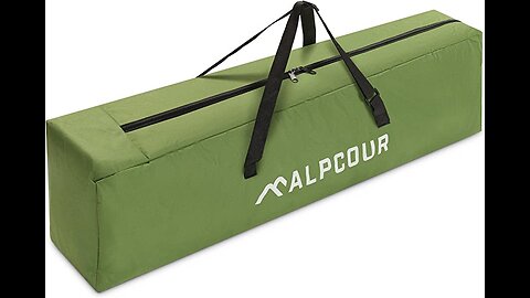 Alpcour Camping Cot Bag for Outdoor Camping, Travel and Beach – 42 Inch Heavy Duty Polyester Fa...