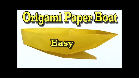 Easy origami Paper Boat