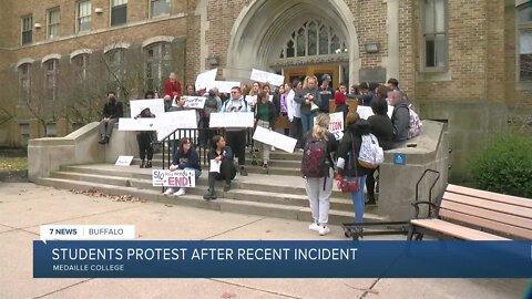 Medaille students protest against campus security entering dorm rooms with no warning