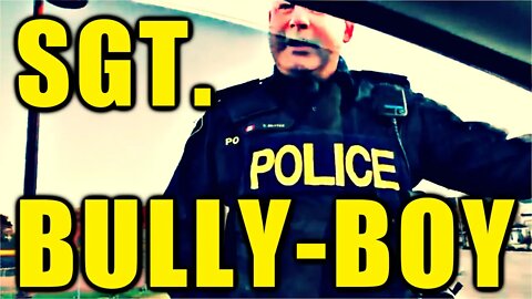 Camera + Covered License Plate Triggers Sergeant Butthurt Retaliation Plan in Ontario, Canada