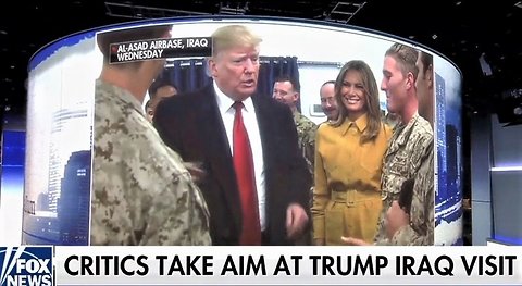 Left-wing media slam Trump's visit to US troops in Iraq