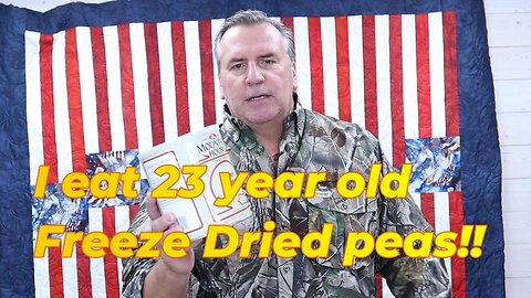 Eating 23 year old freeze dried food!!!!