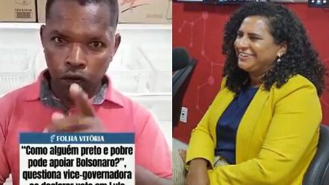 Cidadão afirma que irá denunciar vice governadora: "Como alguém preto e pobre pode apoiar Bolsonaro"