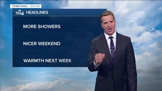More showers possible but nice weekend ahead