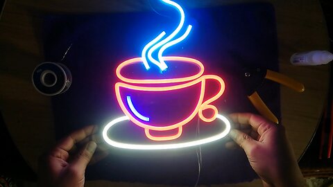 How to make Neon Sign Cup Design