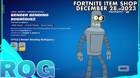 FUTURAMA IS BACK! KIND OF… FORTNITE ITEM SHOP (December 28, 2023)