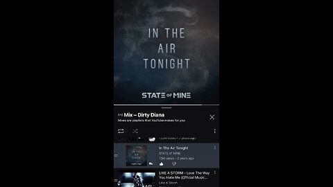 State of Mine song : in the air to night