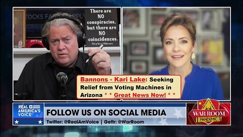 Watch Bannons- Kari Lake: Seeking Relief from Voting Machines in Arizona + Mike Lindell News| EP452a
