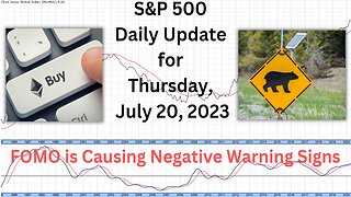 S&P 500 Daily Market Update for Thursday July 20, 2023