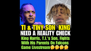 King Harris, T.I.’s Son, Fights With His Parents On Falcons Game Livestream