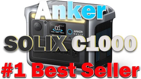 Anker SOLIX C1000 Portable Power Station 1800W Solar Generator For Outdoor Camping and Home Backup
