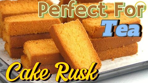 Dry Cake/ Cake Rusk Recipe for kids | Bakery Style crispy Dry Cake Biscuit