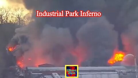 Massive inferno burning at industrial park in New Jersey