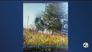 Man caught on camera stealing campaign signs in Taylor