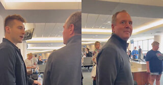 Man Gives Adam Schiff a Piece of His Mind During Face-to-Face Encounter at Airport