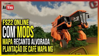 🔴 FS22 - NOVO MAPA BRASILEIRO COM PLANTAÇÃO DE CAFÉ MULTPLAYER COM MODS FARMING SIMULATOR 22